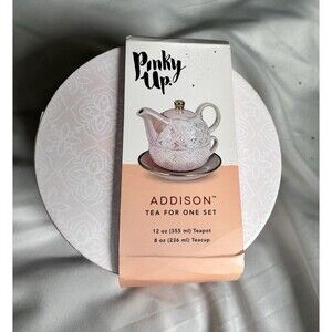 Addison Arabesque Tea for One Set by Pinky Up teapot Cup And Saucer For One